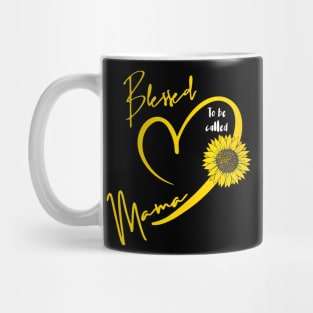 Blessed To Be Called Mama Mothers Day Cute Sunflower Mom Mug